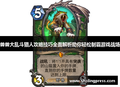 兽兽大乱斗猎人攻略技巧全面解析助你轻松制霸游戏战场